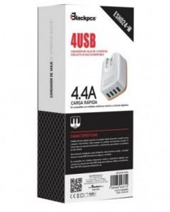 Blackpcs esho24-w Accblc130 Smart Hub - Color Blanco, 4 Puertos