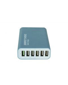 Perfect Choice pc-240693 Cargador Multiple De 6 Puertos (pc-240693) Sa - Azul  Varios Corriente Alterna 12 V