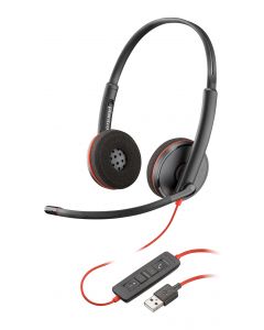 Poly 80S02A6 hp blackwire 3220 auriculares alámbrico diadema oficina/centro de llamadas usb tipo a negro
