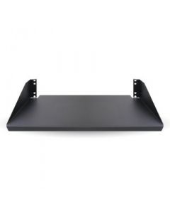 Brobotix 830731 Charola Para Rack 2u X 25 Cms Empatable - Negro, Acero, 20 Kg,