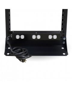 Brobotix 810624 Barra Para Rack De 6 Contactos 15 Amperes 1u - Negro, Acero,