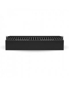 Brobotix 830878 Organizador Metalico Horizontal De 2u - Negro, Acero,