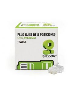Brobotix 497103 Plug Rj45 Cat5e - 8 Posiciones, Caja Con 50 Pi 497103, Translúcido