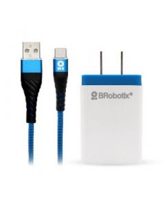 Brobotix 963332 Combo Usb De Carga Rápida - Blanco Azul  Pared 5 V 1 Puerto V3.0