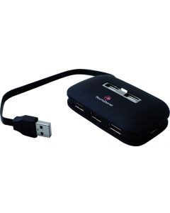Techzone tzh07 Hub 2.0  Usb Negro 7 Puertos