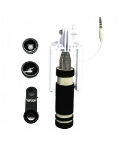 Techzone gin16combo Combo De Lente Y Mini Selfie Stick