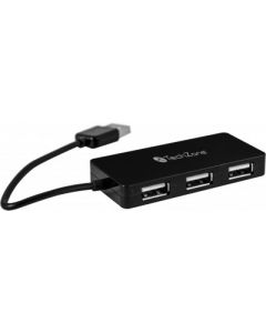 Techzone tz17hub02 Hub Usb  Negro 4 Puertos