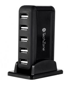 Techzone tz17hub01 Hub Usb  Negro 7 Puertos