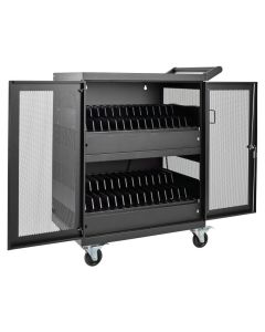 Tripp Lite CSC32AC estación móvil de carga para múltiples dispositivos, 32 tomacorrientes ca, chromebooks y laptops, opción instalación en pared, negro