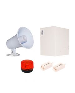 Paamon s15g2tea Kit Anunciador Con 1x Sirena Pam-sre15w +1x Gabinete Lince10 + 2x Tamper Ss-072q Estrobopam-led3