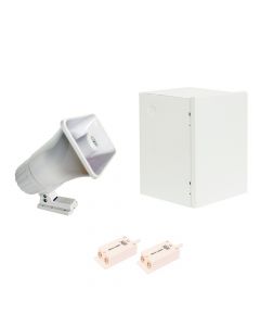 Paamon s30g2t Kit Anunciador Con 1 X Sirena Pam-sre30w + 1x Gabinete Lince11 2x Tamper Ss-072q