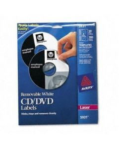 Avery 5931 Etiqueta Cddvd Laser Portad Costilla