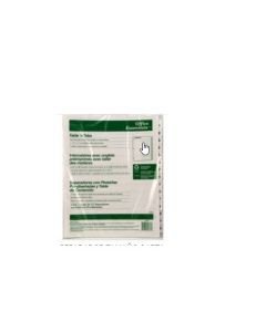 Avery 11674 Separador Blanco 15 Pestañas Bco Y Negro Predisenado