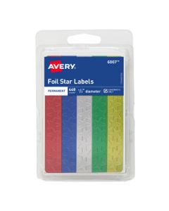 Avery 2113 Ave-2113 Estrella De Colores Metalicos 12in12cm 440 Etiquetas