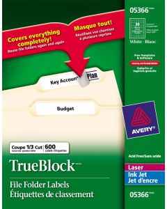 Avery 5366 Etiqueta P Folder Blanca (1 500 Hjs)