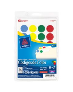 Avery 5472 **etiqueta Redonda Varios Colores