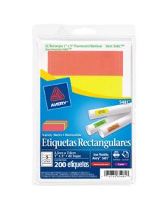 Avery 5481 Etiqueta Rectangular Removible Laser