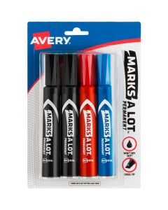 Avery 7905 Marcador Regular Punta Cincel Varios Colores 4 Piezas