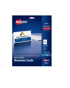 Avery 8371 Tarjeta De Presentacion Blanca Inkjet 2in X 3 1 250 Tarjetas