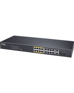 Vivotek AW-FGT-180F-250 us/ unmanaged poe switch 16 x fe plus 2