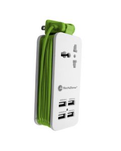 Techzone tz15chs-br Tz15chsbr Centro De Carga 4 Puertos Usb