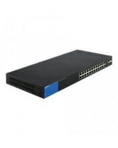 Linksys lgs326 Switch 26 Pts 101001000 2pts Mini Gbic