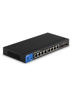 Linksys lgs310mpc 8-port Managed Poe+ Ge Switch 2 1g Sfp 110w Taa Poe Admin Cloud