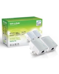 Tp-link tl-pa4010/kit/us Tl-pa4010 Kit Us Adaptador Nano Powerline Av500  1 Puerto Ethernet