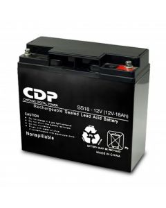 Cdp B-12/18 b-12 18 batería - negro  12 v ah