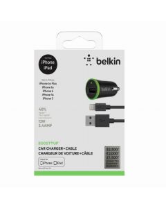 Belkin f8j121bt04-blk F8j121bt04blk Micro Cargador De Auto,5v,2,4a, W4,