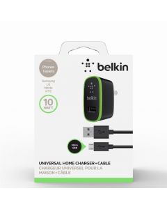 Belkin f8m667tt04-blk F8m667tt04blk Cargador Pared Usb Ccable Micro Neg