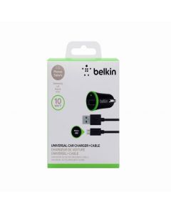 Belkin f8m668bt04-blk F8m668bt04blk Cargador Para Auto Con Cable Universal