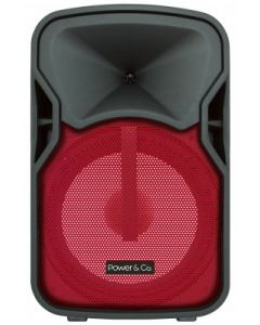 Power & Co xpb15000-rd Bocpco090 Bocina Amplificada Semi Profesional 15"  - 15, 000 W, Rojo