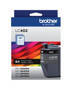Brother LC402BKS cartucho de tinta 1 pieza(s) original rendimiento estándar negro