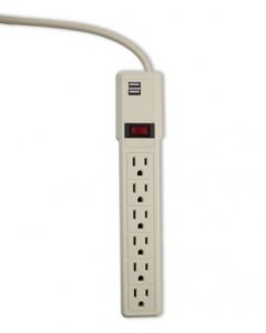 Smartbitt sbss550j6usb  Supresor De Picos 550j 6 Conta Cable 45 Cm Calibre 16awg 2 Usb 1a