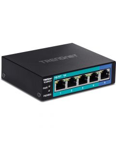 Trendnet TE-GP051 switch no administrado gigabit ethernet (10 100 1000) energía sobre (poe) negro