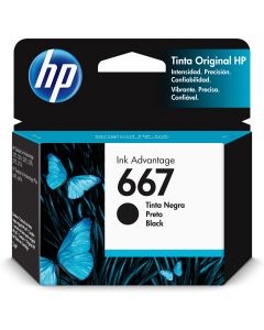Hp 3ym79al Tinta Negro 667 Rendimiento 120pags