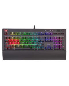 Thermaltake kb-tpx-blbrus-01 Teclado Gaming Tt Esport X1 Rgb Premium Cherry Mx Blue Multimedia