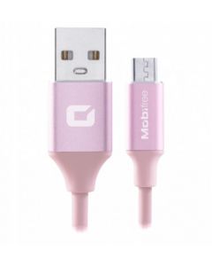 Mobifree mb-923613 Cable Usb A Micro 1m - Carga Y Transferencia De Datos, Usb, Macho Macho, 1 M, Rosa