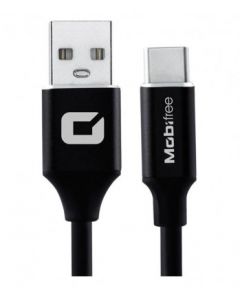 Mobifree mb-923637 Cable Usb A Tipo C 1m - Carga Y Transferencia De Datos, 2.0, C, Macho Macho, 1 M, Negro