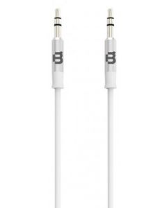 Blackpcs casaut-3.5 Cable De Audio - 1 M, Macho Macho, Color Blanco, Auxiliar