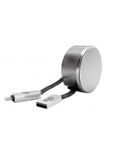 Blackpcs casmlpr-3 Cable Usb - Usb, Lightning, 1 M, Plata
