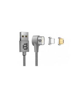 Blackpcs casmlpml-2 Cable Usb - Usb, 2 En 1, 1 M, Plata