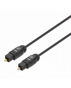 Manhattan 356077 cable de fibra óptica 2 m toslink negro