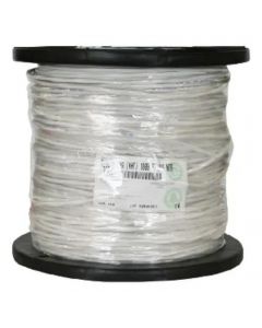 Belden 5200FE 0091000 cable de audio comercial y seguridad 009100 forro pvc blanco cmr riser 2c/16awg 2 conductores calibre 16 awg multifilar blindado 100% cobre  bobina 1000