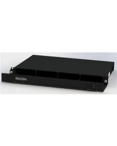 Belden ax105563 Charola Fibra óptica Alta Densidad P 4 Adaptadores Vacía Negro