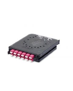 Belden FC4X12LDFS cassette ecx para fibra optica 12 puertos 24 fibras multimodo om4  lc duplex erika violeta