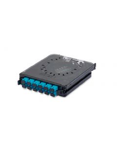 Belden FC3X12LDFS cassette ecx para fibra optica 12 puertos 24 fibras multimodo om3  lc duplex aqua
