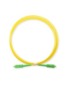 Enson ENS-JUMPSCS jumper de fibra optica forro pvc color amarillo flamabilidad lszh riser tipo monomodo os2 g652d 9 125 micras conectores sc simplex - longitud 2 metros ideal para la conectividad entre equipos ont