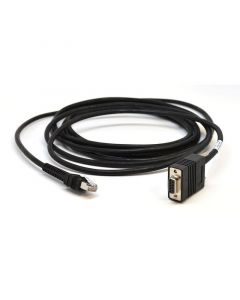 Zebra CBL-58926-06 evm usb cable assembly 9-pin female straight scanner connector 9ft coiled to be used with general purpose fixed mount scanners